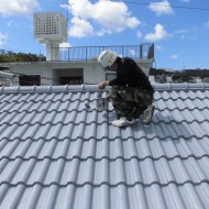 南風原町　屋根瓦 遮熱塗装工事