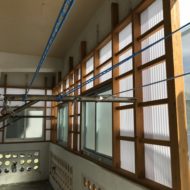 ベランダ 木造目隠しフェンス作り替え工事