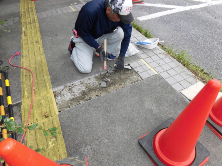 沖縄　リフォーム　タイル　修繕