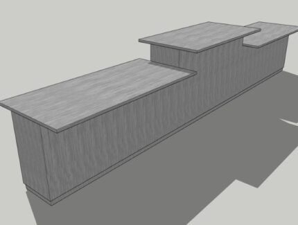 受付カウンター 3Dイメージ図2