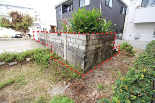 Before　駐車場の土間とブロック塀のリフォーム