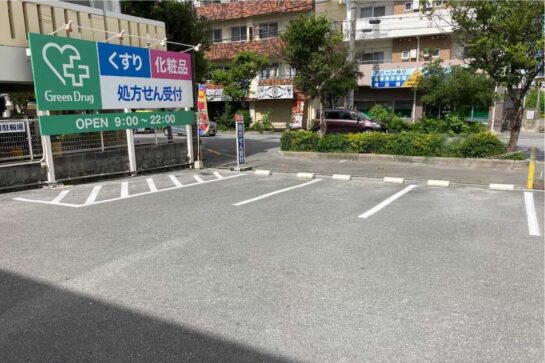 After　駐車場の白線引き
