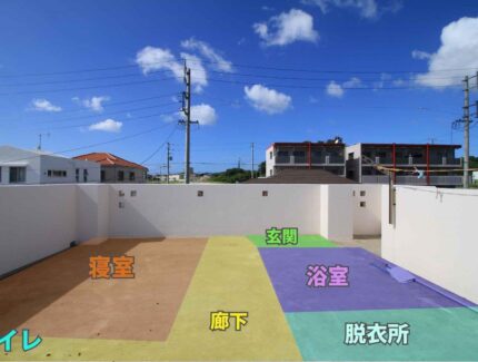 Before　平屋を2階建てに増築
