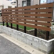目隠しフェンスの設置