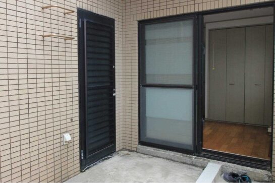 Before　ベランダに浴室・脱衣所を増築