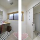 二世帯住宅リノベーション 洗面脱衣所