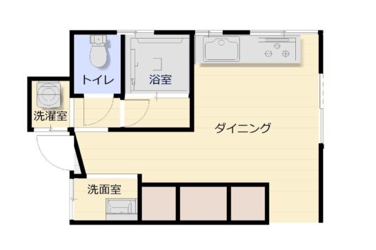 After　水まわりリフォーム 間取り図