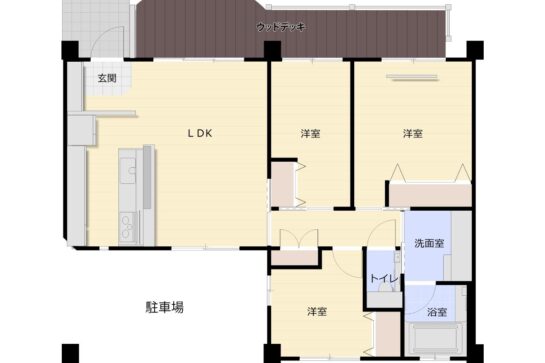 After　二世帯住宅　間取り図