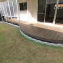 二世帯住宅　ウッドデッキ