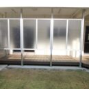 二世帯住宅　目隠しフェンス