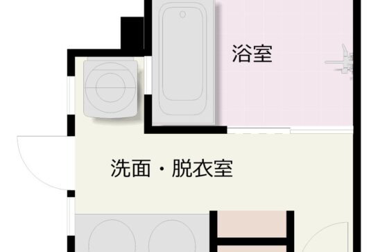 Before　水まわりの間取り図