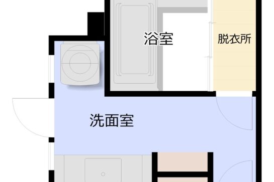 After　水まわりの間取り図