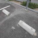 After 車止めブロックのリフォーム