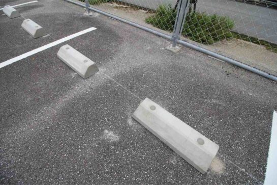 After 車止めブロックのリフォーム