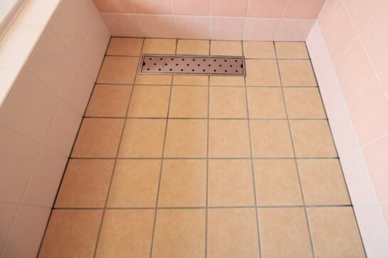 After 床タイルのリフォーム