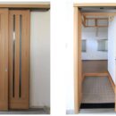 事務所を住居にリノベーション　玄関