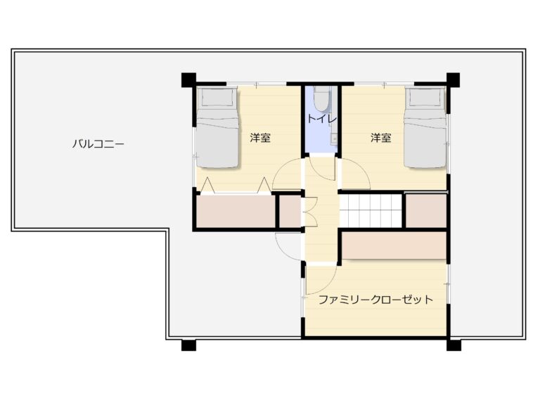 After　2階の間取り図